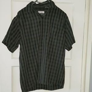 Michael Brandon plaid button down